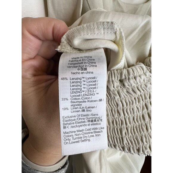 Madewell Wide-Leg Tank Jumpsuit Drapey Twill Size 8  Muted Stone Color NWT - Picture 6 of 10